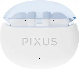 Бездротові навушники Pixus Spase, TWS, BT5.3, 80mAh, 480mAh, 6h, white UA UCRF - мініатюра 4