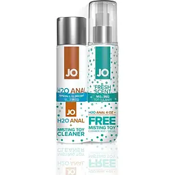 Комплект System JO GWP - Anal H2O Lubricant 120 мл + Misting Toy Cleaner 120 мл