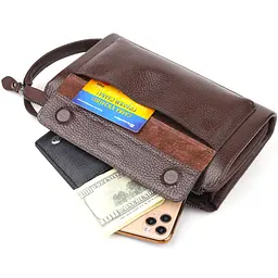 Чоловічий шкіряний клатч Canpellini 23х14,5х5,5 см sum0022438 - мініатюра 6