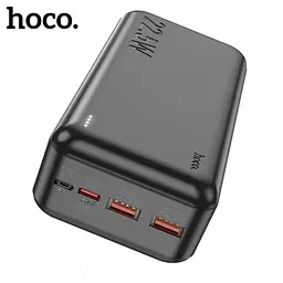 Повербанк чорний зовнішній акумулятор Power bank акумулятор для телефону HOCO J101B Astute 30000mAh - мініатюра 3