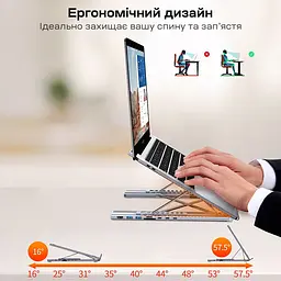USB-C хаб-підставка 7-в-1 Choetech M57 HDMI 4K@30Hz, 2 USB 3.0, USB-C Data, USB-C PD 100W, SD-card, TF-card (43-00174) - мініатюра 5