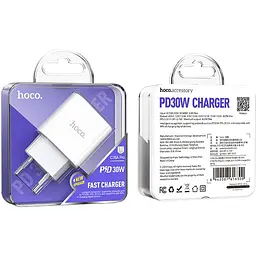 Мережевий зарядний пристрій Hoco C76A Pro Majestic PD30W White [170757] - мініатюра 6