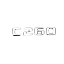 Емблема напис C260 для Mercedes-Benz C-Class хром 135х23 мм пластик (на скотчі)