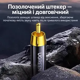 Аудіоштекери RCA під паяння UGREEN AV203 4 шт. тюльпани для складання та ремонту аудіокабелів розбірний корпус із різьбовим з’єднанням позолочені контакти TPU-хвостовик для захисту кабелю від перегину 2 білі та 2 червоні (60381) - мініатюра 6