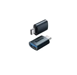 Адаптер Baseus Ingenuity Series Mini OTG Adaptor Type-C to USB-A 3.1 ZJJQ000003 синій - мініатюра 2