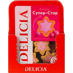 Печиво здобне Delicia Супер-Стар зі смаком Bubble Gum 250 г - мініатюра 3