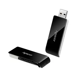 USB флеш-накопичувач Apacer AH350 64GB USB-A 3.0 Black (AP64GAH350B-1) [40398] - мініатюра 4