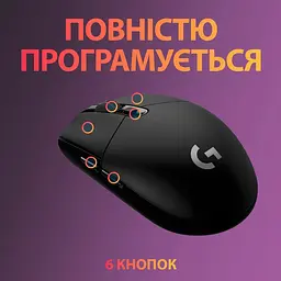 Миша бездротова Logitech G305 Lightspeed (910-005282, 910-005280) чорна - мініатюра 8