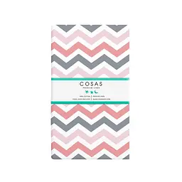 Набір простирадл полуторне Cosas WHITE/GREY ZIGZAG 155х240 см (SetSheet_White_ZigGreyRose_155х240) - мініатюра 2
