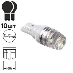 Лампа PULSO/габаритна/LED T10/2SMD-3014/12v/0.5w/25lm White