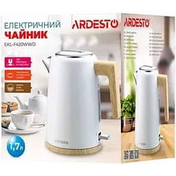 Електрочайник EKL-F420WWD, White, 2200 Вт ARDESTO teh0024508 - мініатюра 5