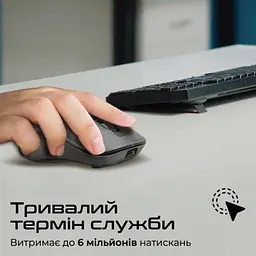 Комп'ютерна мишка Promate Samo Wireless/Bluetooth Black (samo.black) - мініатюра 8