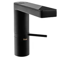 Змішувач для умивальника Rea Amar Lcd низький black REA-B2065, Чорний матовий - мініатюра 3