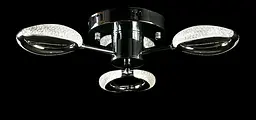 Люстра стельова LED Splendid Ray LT9861/3, 80W, хром, білий, сучасний стиль з пультом - мініатюра 4