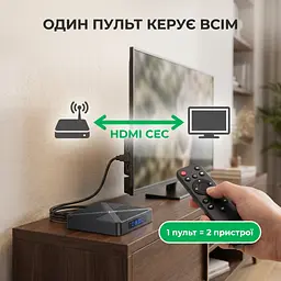 Смарт ТВ 4К приставка X88 PRO X5M Amlogic S905X5M 4/64 ГБ Android 14, голосовий пошук - мініатюра 6