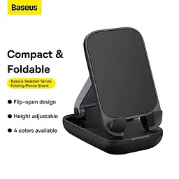 Підставка для телефону Baseus Seashell Series black - мініатюра 10