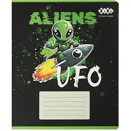 Упаковка зошитів ZiBi Kids Line UFO 24 аркуші в лінію 20 шт. (ZB25.1771L) - мініатюра 7