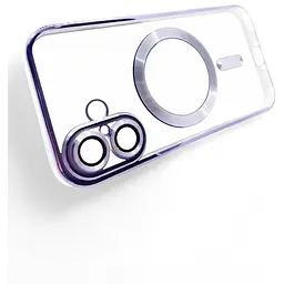 Чохол-накладка BeCover TPU Chrome Case (MagSafe) для Apple iPhone 16 Plus Purple (712079) - мініатюра 4