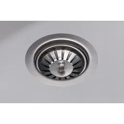 Мийка кухонна GRANADO RONDA white з сифоном (470*490mm.) (gr2205) - мініатюра 3