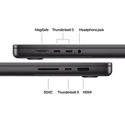 Ноутбук Apple 16.2 MacBook Pro / M5 Max/36GB/2TB/UMA/MacOS/Space Black (MGED4UA/A) - мініатюра 7