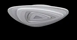 Люстра стельова LED Splendid Ray L650/500/1, 160W, білий, сучасний стиль з пультом - мініатюра 2