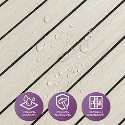 Покриття вінілове самоклеюче 3D рейки Sticker Wall 600х600х2 8мм Дуб перловий пісок SW-00002200 - мініатюра 4