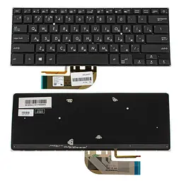 Клавіатура для ноутбука ASUS (B9440 series) rus чорний без фрейму підсвічування клавіш