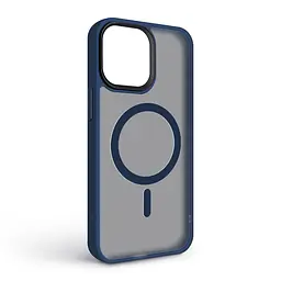 Чехол для Apple iPhone 15 Pro Max, Uniq MagCase, синий, противоударный, панель-накладка с MagSafe, ударопрочный TPU+PC, с магнитом MagSafe, поддержка полноценной беспроводной зарядки, ArmorStandart (ARM75299) - мініатюра 2
