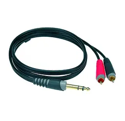 Готовий аудіокабель Jack 6,3 Stereo — 2xRCA KLOTZ AY30300 3м