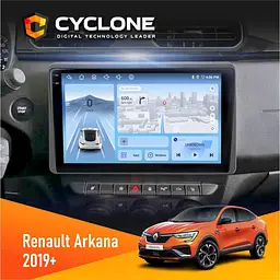 Штатна магнітола Renault Arkana, Duster 2019+ Cyclone C10-012 4x64, DSP, 4G Cyclone (НФ-00007751)