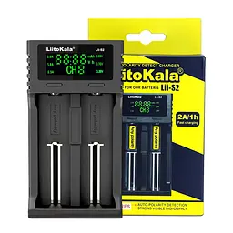Зарядний пристрій LiitoKala Lii-S2, для акумуляторних батарей 18650, AA, AAA, універсальна зарядка