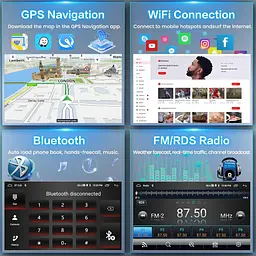 Автомагнітола Android 15 2/64GB 9" для Peugeot 407 з CarPlay - мініатюра 3