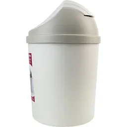Відро для сміття MBM My Home з кришкою 5 л сіре (BIN-10 5L GRAY) - мініатюра 3