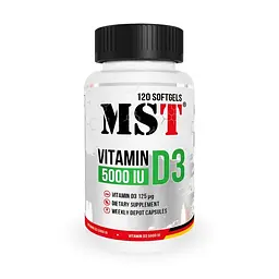 Вітамін D3 MST Nutrition Vitamin D3 5000 IU, 120 капсул
