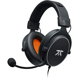 Fnatic React - Ігрова гарнітура з контролерами 2.087 дюймів, металевою рамою, точним стереозвуком, знімним широкомовним мікрофоном