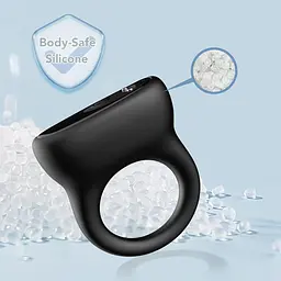 Віброкільце B - Series Joy Oring Black, 6 см (чорний) - мініатюра 6