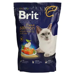 Сухий корм для котів Brit Premium by Nature Cat Adult Salmon, 800 г (з лососем) - мініатюра 2