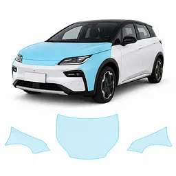 Антигравійна захисна бронеплівка за лекалами для BYD Dolphin I facelift 2025- капот і передні крила