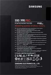 Samsung Накопичувач SSD M.2 1TB PCIe 4.0 990PRO - мініатюра 6