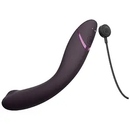 Лубрикант Womanizer OG + 50 мл - Вибратор для точки G c вакуумной стимуляцией, 17.6х3.9 см баклажановый - миниатюра 21