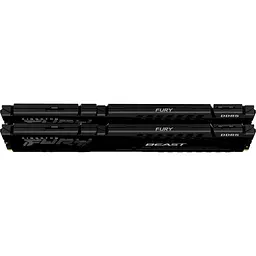 Модуль пам'яті для комп'ютера DDR5 64GB (2x32GB) 5200 MHz Beast Black Kingston Fury (ex.HyperX) (KF552C40BBK2-64) - мініатюра 2