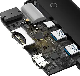 USB-хаб Baseus Lite Series 6-Port Type-C PD Hub (WKQX050101) [77934] - мініатюра 6