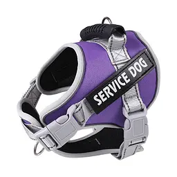 Нейлонова водонепроникна регульована шлея ServiceDog для собак, X-Small Фіолетовий
