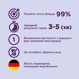 Тест на вагітність Evitest Perfect струминний 1 шт. (4033033417015) - мініатюра 2