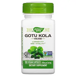 Натуральна добавка Nature's Way Gotu Kola Herb 950 mg, 100 вегакапсул
