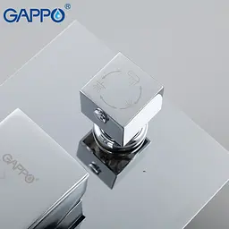 Душова система прихованого монтажу Gappo G7107-20, вилив - перемикач на лійку, 3-функції, хром, Хром - мініатюра 3