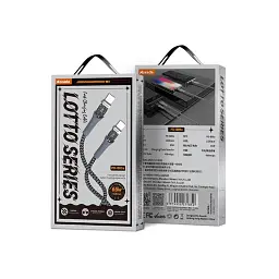 Дата кабель USB-C to USB-C 1.3m Lotto PD-B89CC Black Proda (PD-B89 (C-C)-BK) - мініатюра 2