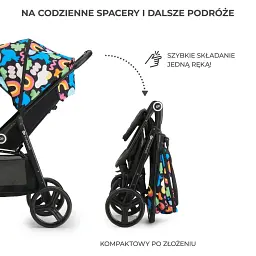 Прогулянкова коляска Kinderkraft Grande Plus Happy Shapes - мініатюра 3