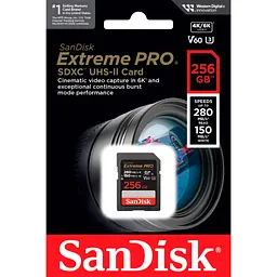 Карта пам'яті SanDisk 256GB SDXC class 10 UHS-I Extreme Pro (SDSDXEP-256G-GN4IN) - мініатюра 3