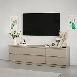 Тумба під телевізор MebelStar Нео 6Ш 180x43x53 см Кашемір (MBS-1292)